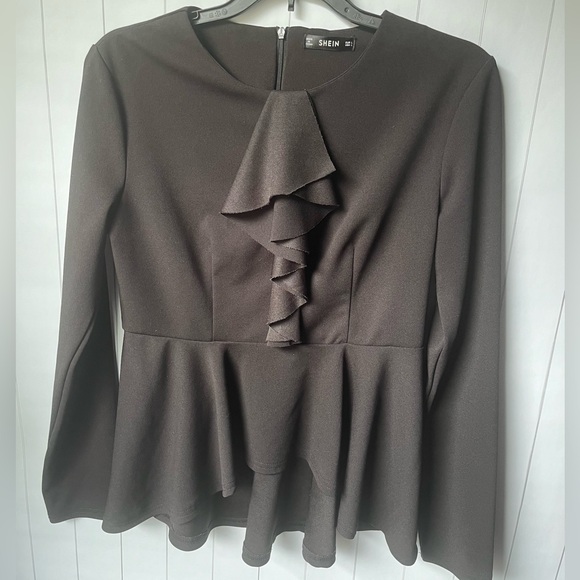 SHEIN Tops - Black Peplum Top